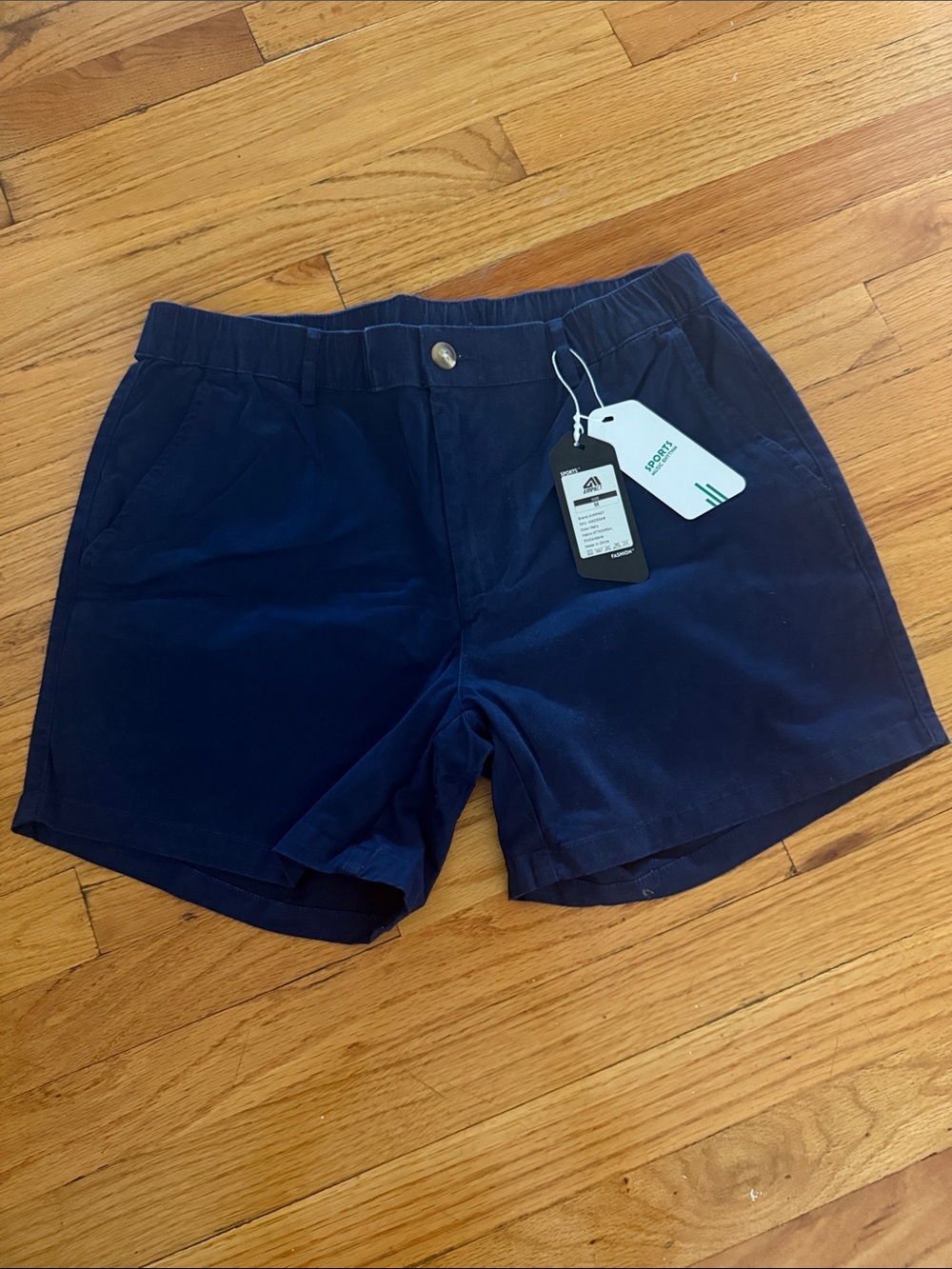 NWT, Impact brand, navy blue, size M, mends shorts